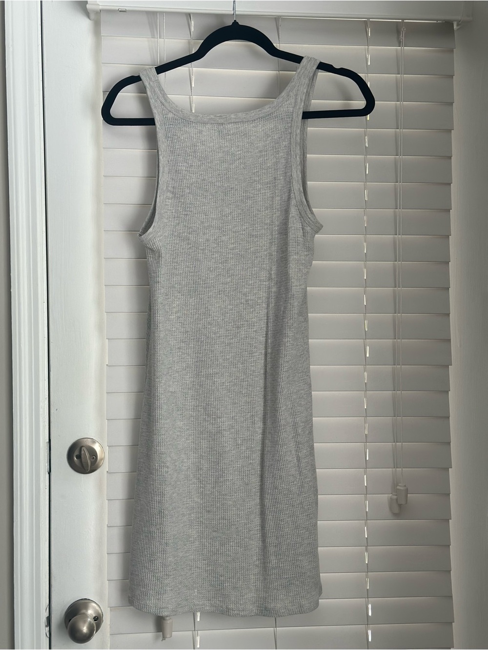 American Eagle Outfitters Light Gray Ribbed Tank Dress - Picture 3 of 3